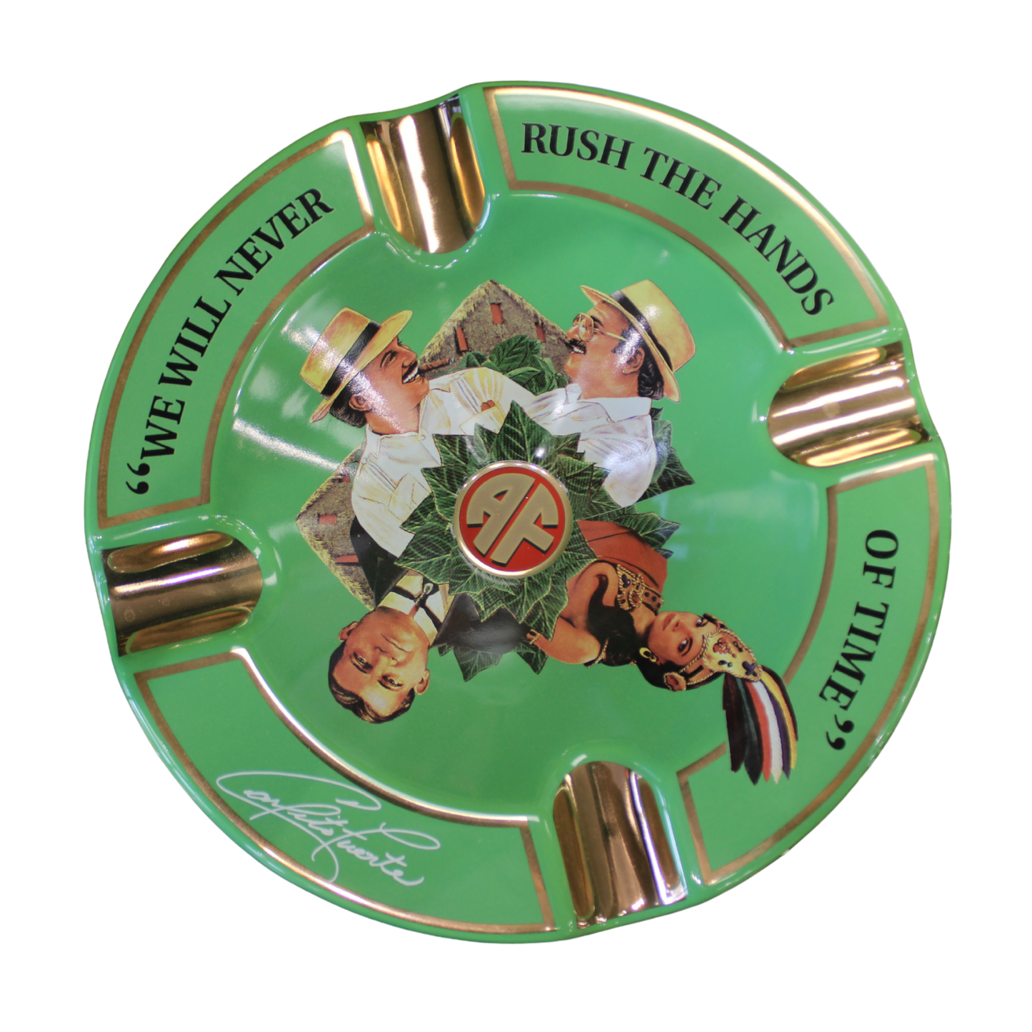 Arturo Fuente Round Ashtray Green