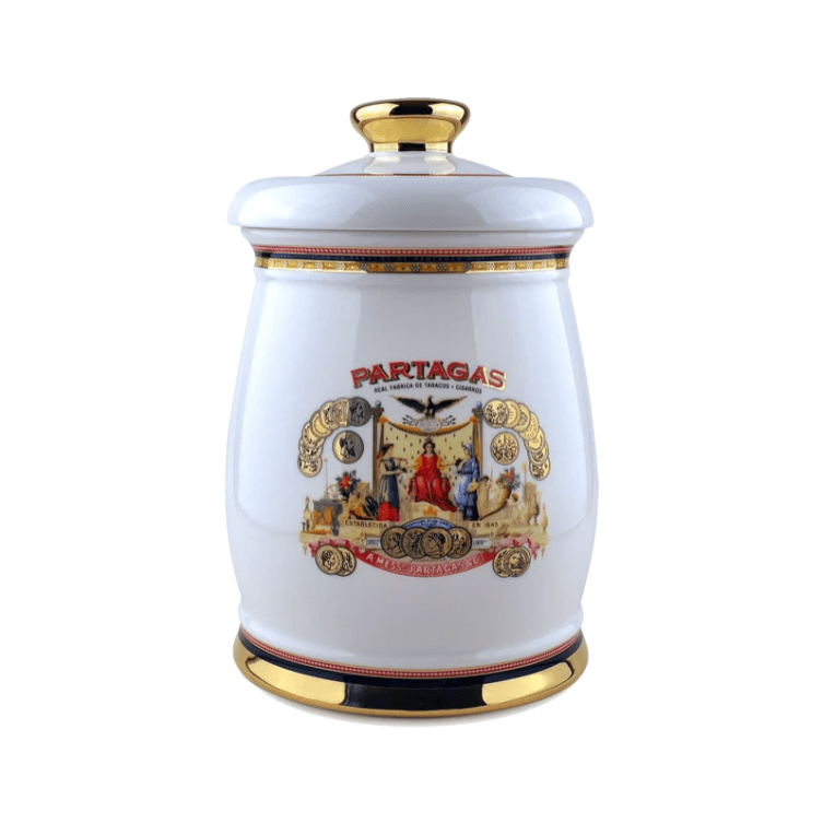 Partagas Ceramic Jar Humidor holds 25 cigars available in canada